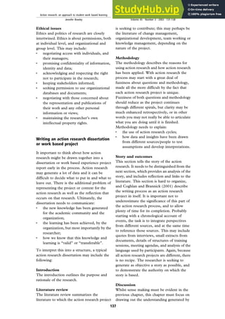 Action Research An Approach To Student Work Based Learning | PDF
