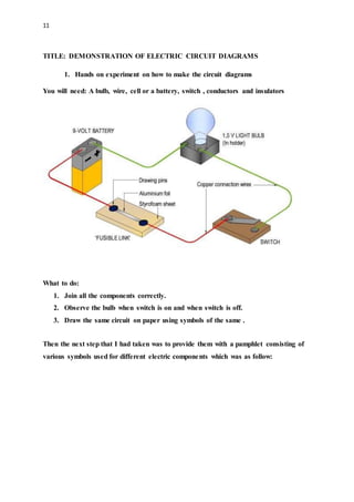 Electrical Switch Demonstration Action research | DOCX
