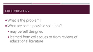 Introduction to Action Research for Teachers | PPTX