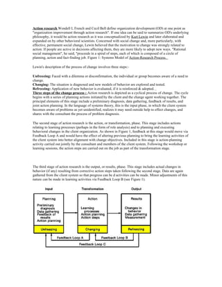 Finding Action Action research model in od | DOC