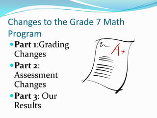 Action research on grading and assessment practices of grade 7 ...