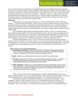 ACTION RESEARCH PERSONAL VALUES AND YOUR EDUCATIONAL PHILOSOPHY | PDF