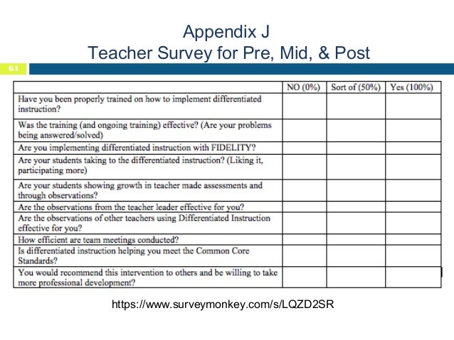teacher survey for students