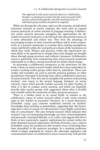 Action research in second language teaching | PDF
