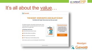 #leadgen
It’s all about the value…
 