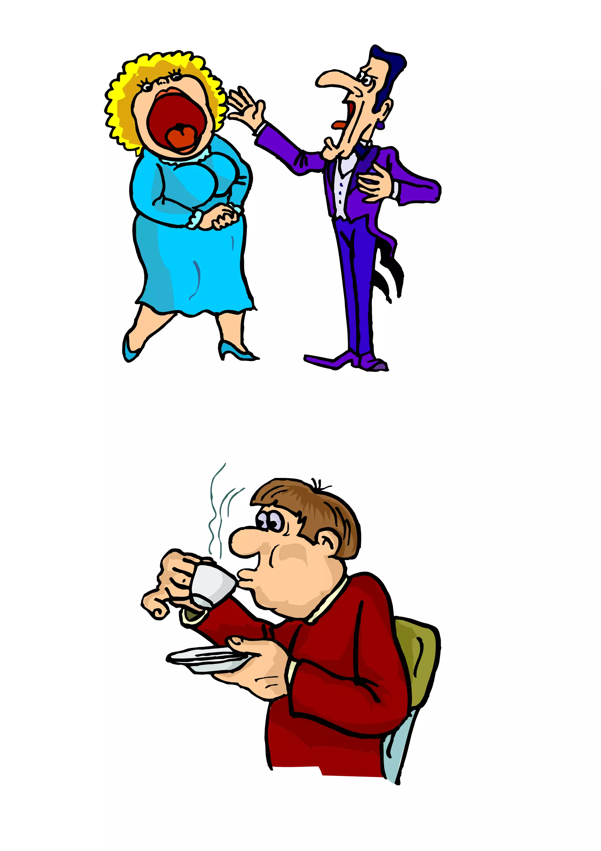 Actions, present continuous