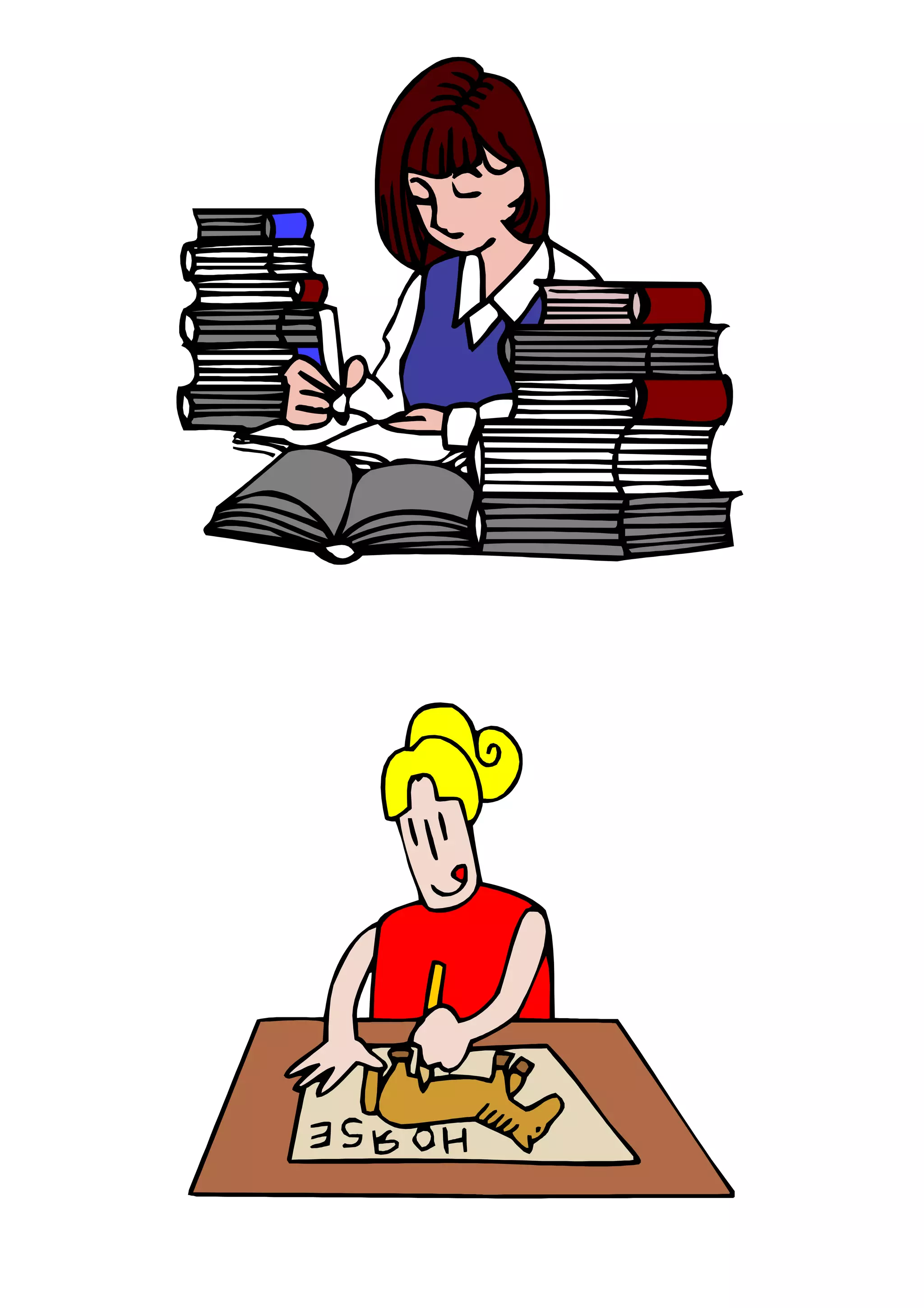 Actions, present continuous