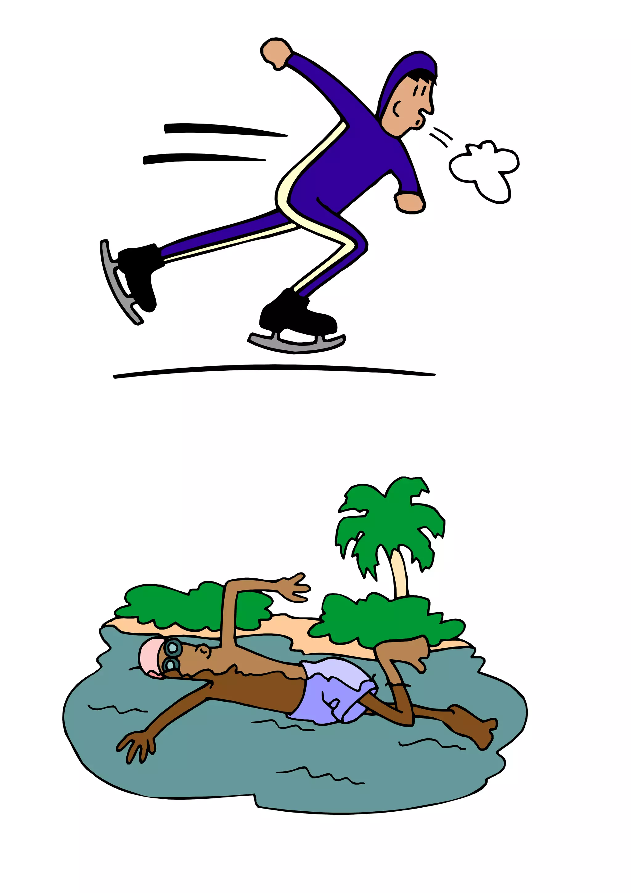 Actions, present continuous