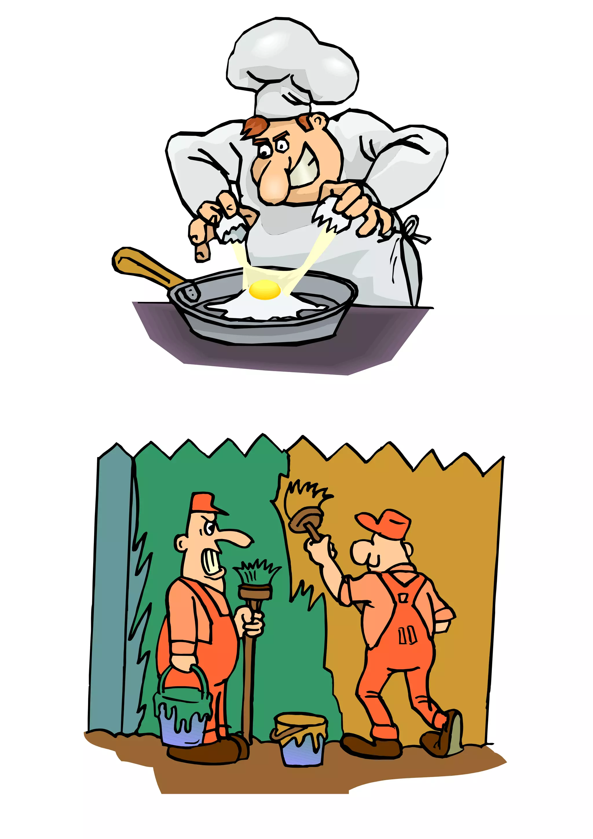 Actions, present continuous