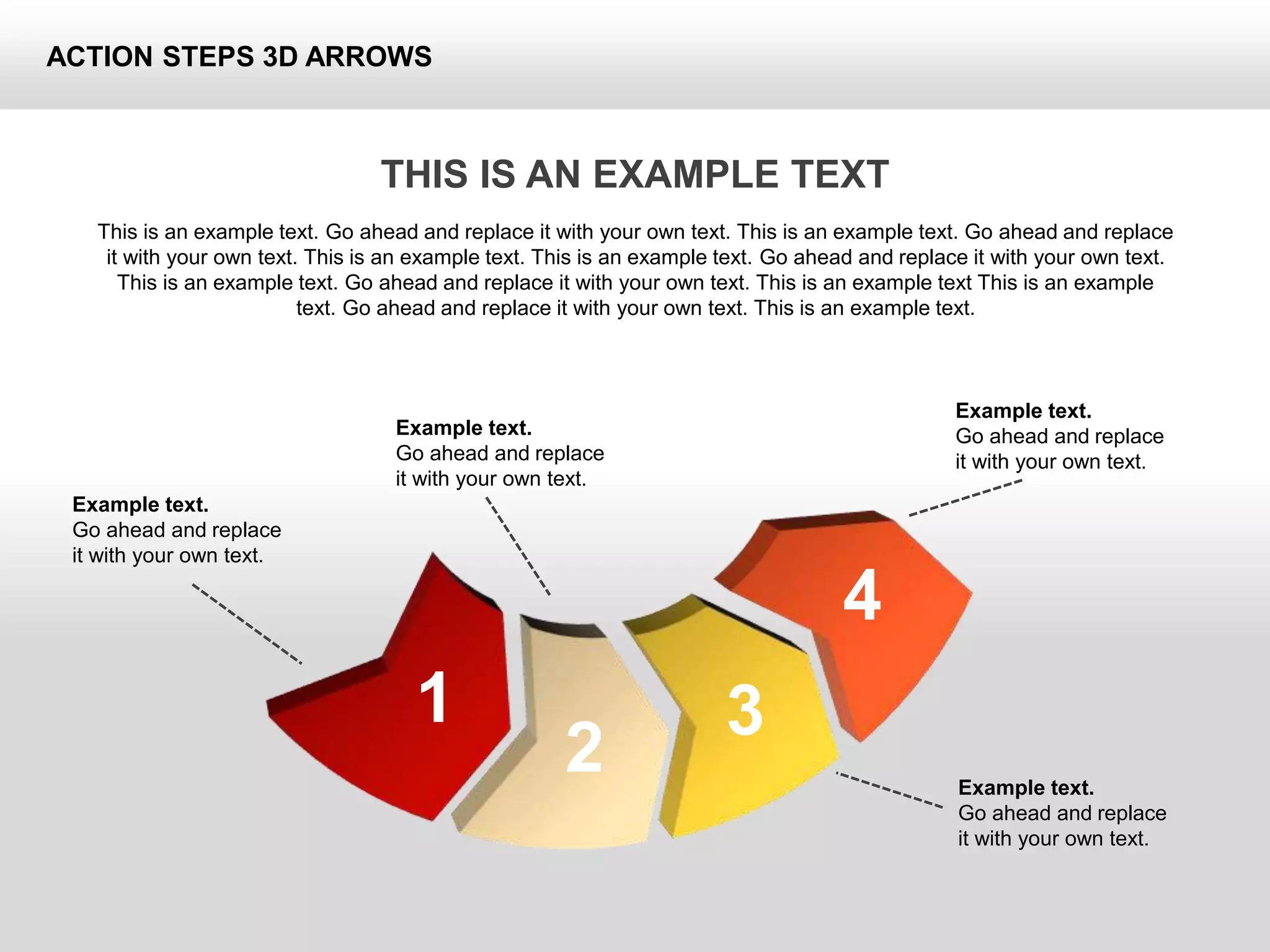 Action Steps 3D Arrows (for PowerPoint and Google Slides) | PPTX