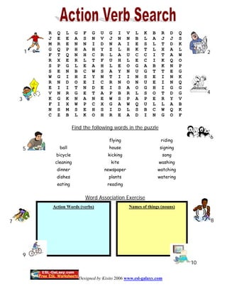 Finding Action Action verbs search | PDF
