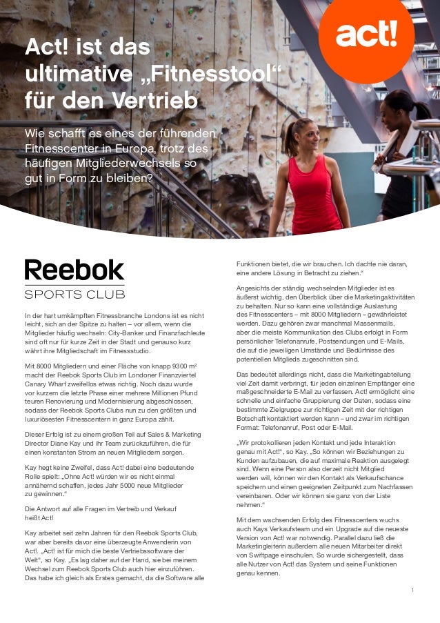 Act! ist das ultimative Fitnesstool f\u00fcr den Vertrieb