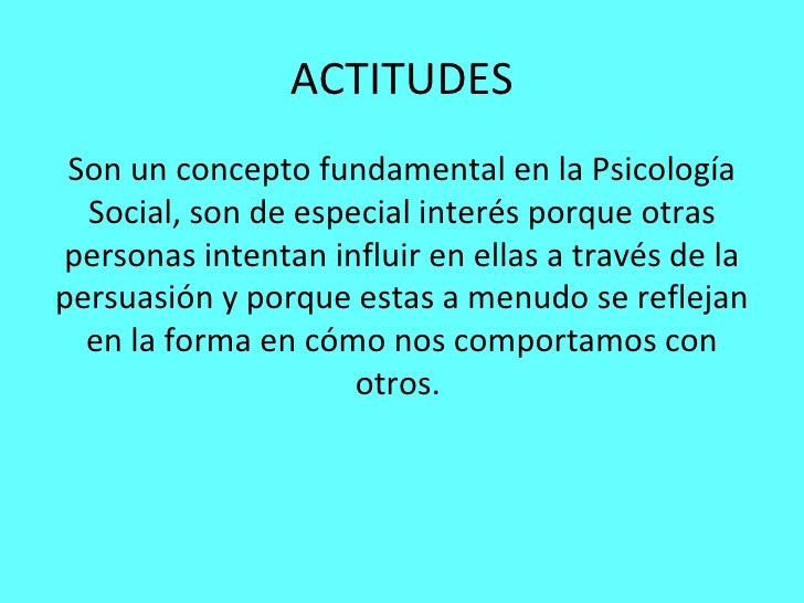 Actitudes Actitudes