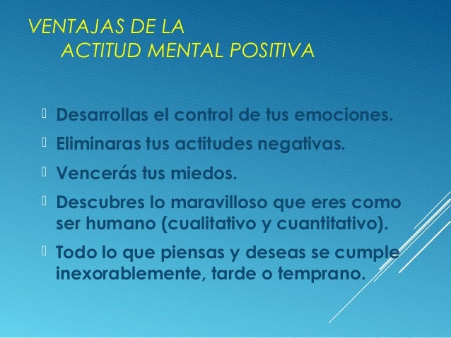 Que Es La Actitud Mental Positiva es.slideshare.net