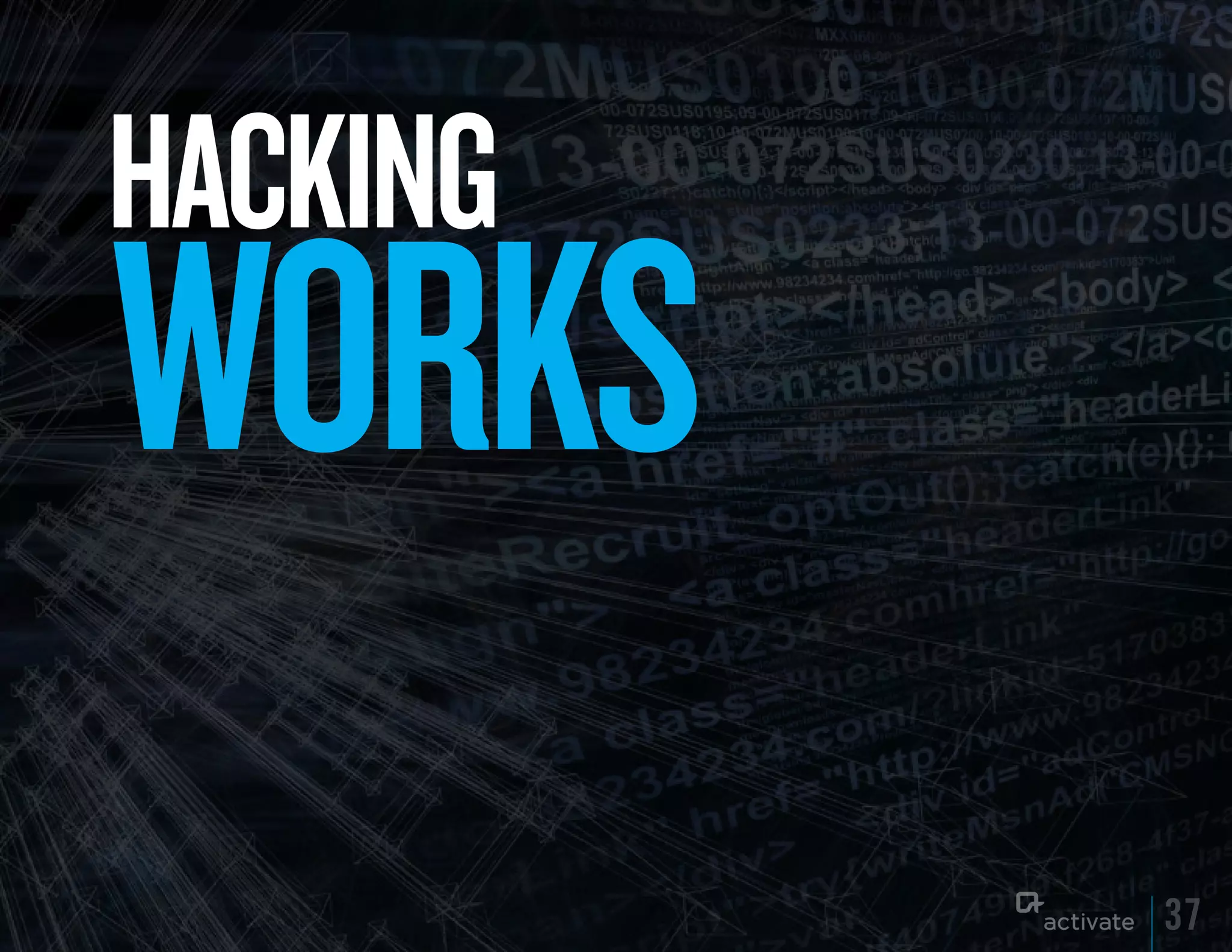 HACkING
WORkS
          37
 