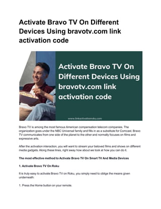 /activate On Smart TV – How To Activate  On TV