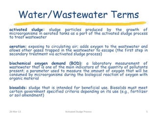 Activated Sludge Process | PPTX