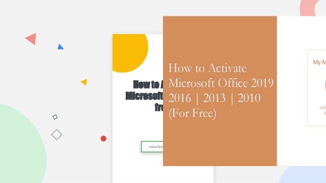 How to Activate
Microsoft Office for
free
www.iSumsoft.com
 