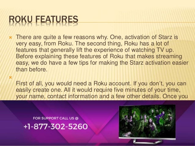 activate starz on roku