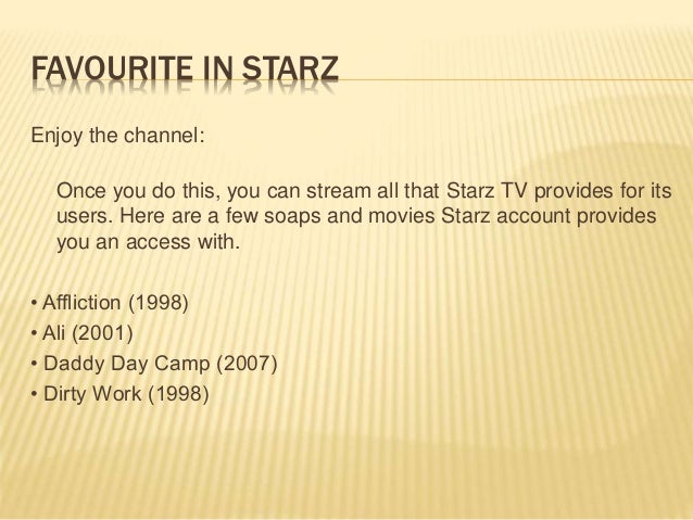 activate starz on roku