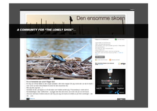 A COMMUNITY FOR “THE LONELY SHOE”…
 