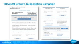 TRACOM Group’s Subscription Campaign 
16" 
 