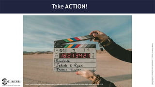 ImageSource:https://unsplash.com/photos/CiUR8zISX60
Take ACTION!
https://www.slideshare.net/Erdbeervogel/accelerate-through-retrospectives-activate-agile-agile-australia-2018
 