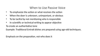 Doer Example Active-and-Passive-Voice--Mastering-Grammar-for-Effective-Communication ...