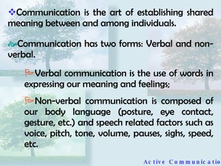 Active Communication | PPT