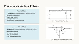 Active Filter Design Techniques Using Op-Amps | Low Pass, High Pass ...