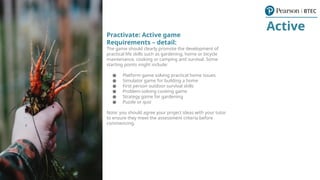 Active - Game - Example Assignment Brief International BTEC L3 290420 ...