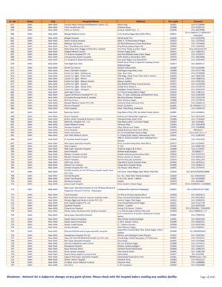 MDIndia Health Insurance TPA Hospital List | ManipalCigna | PDF