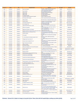 MDIndia Health Insurance TPA Hospital List | ManipalCigna | PDF