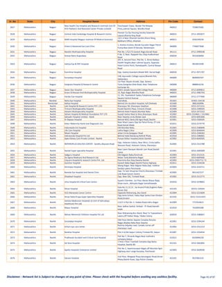 MDIndia Health Insurance TPA Hospital List | ManipalCigna | PDF