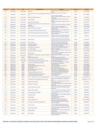 MDIndia Health Insurance TPA Hospital List | ManipalCigna | PDF