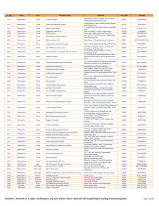MDIndia Health Insurance TPA Hospital List | ManipalCigna | PDF
