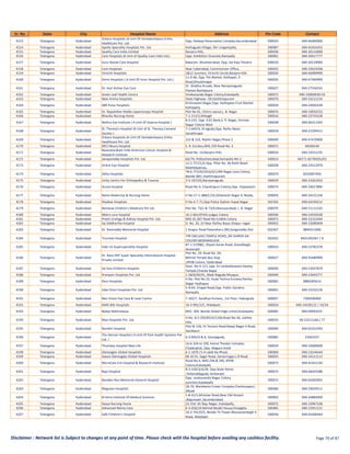 500032 Pin Code MDIndia Health Insurance TPA Hospital List | ManipalCigna | PDF