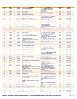MDIndia Health Insurance TPA Hospital List | ManipalCigna | PDF