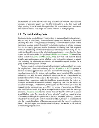 Active Learning Literature Survey | PDF