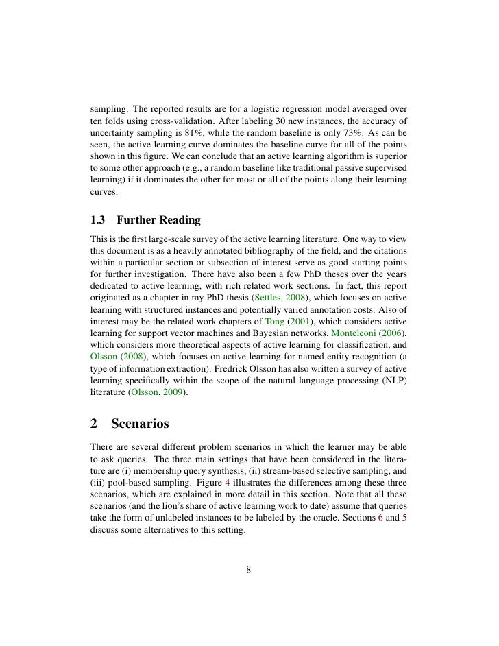 Active Learning Literature Survey active learning literature survey