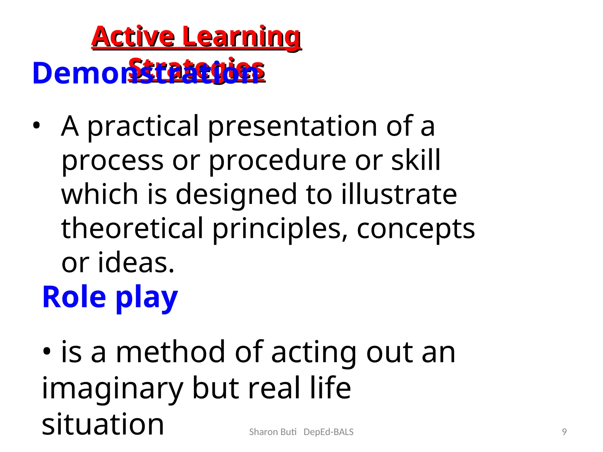 Presentation- Active Learning Strategies | PPT