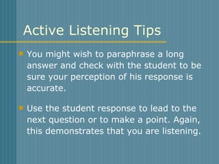 Active Listening | PPS