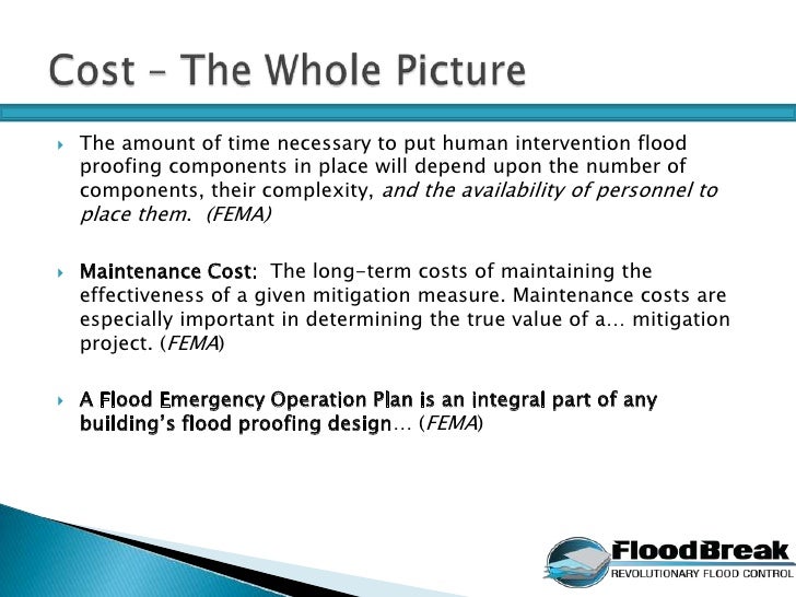 Active vs Passive Mitigation FloodBreak®