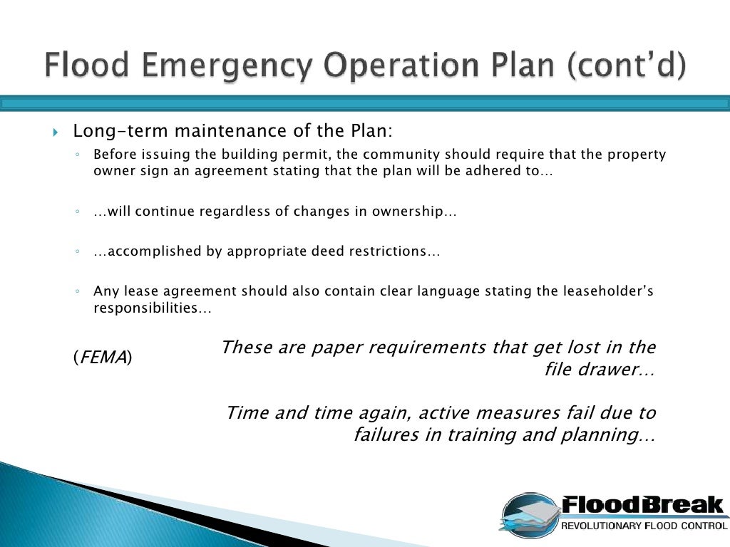 Active vs Passive Mitigation FloodBreak®