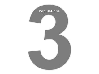 Populations
 