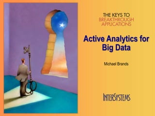 Active Analytics for
Big Data
Michael Brands

 