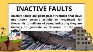 Active and inactive faults earth science | PPTX