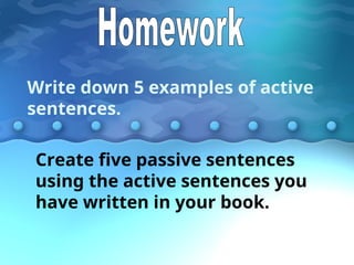 Grammar: active verb and passive verb.ppt