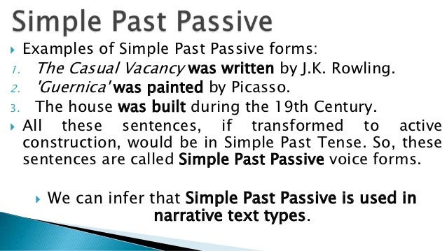 Active and passive voice