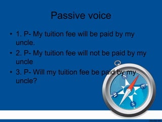 Active and passive voice